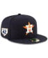 Фото #2 товара Men's Navy Houston Astros 2023 Jackie Robinson Day 59FIFTY Fitted Hat