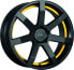 Фото #1 товара Колесный диск литой Corspeed Challenge mattblack PureSports / Undercut Color Trim gelb - DS10 10x20 ET35 - LK5/112 ML73.1