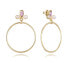 Фото #1 товара Elegant gold-plated earrings with zircons Trend 13198E100-39