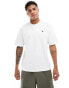 Фото #1 товара Abercrombie & Fitch icon logo heavyweight grandad t-shirt in white