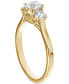ფოტო #2 პროდუქტის Diamond Three Stone Diamond Engagement Ring (3/4 ct. t.w.) in 14k White or Yellow Gold