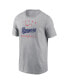 Фото #2 товара Men's Heather Gray Texas Rangers Home Team Athletic Arch T-Shirt