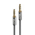 Lindy 1M 3.5MM AUDIO CABLE - CROMO LINE - 3.5mm - Male - 3.5mm - Male - 1 m - Anthracite