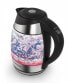 Электрический чайник Esperanza EKK026 - 1.7 л - 2200 Вт - Черный, Прозрачный - Стекло, Пластик - Регулируемый термостат - Индикатор уровня воды