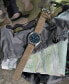 ფოტო #8 პროდუქტის Men's Swiss Automatic Khaki Field Brown Leather Strap Watch 42mm