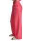 Women's High-Rise Gauze Straight-Leg Pants