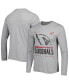 Men's Heathered Gray Arizona Cardinals Combine Authentic Red Zone Long Sleeve T-shirt