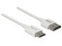 Фото #2 товара Кабель HDMI стандартный Delock 85140 - 0.25 м - HDMI Type A - HDMI Type C - 3840 x 2160 пикселей - 3D - белый