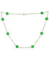 Macy's onyx Bead 18" Collar Necklace in 14k Gold (Also in Jade, Lapis Lazuli, Rose Quartz, & Turquoise)