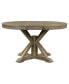 Фото #1 товара Retro Extendable Oak Dining Table with 12" Leaf