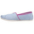 TOMS Alpargata Classic Slip On Womens Blue Flats Casual 10016712T