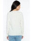 Фото #2 товара Women's 100% Cashmere Button Front Long Sleeve Crewneck Cardigan Sweater