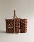 Rattan picnic basket