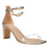 Chinese Laundry Yara Clear Metallic Ankle Strap Womens Clear, Gold Dress Sandal