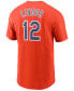 Фото #2 товара Men's Francisco Lindor Orange New York Mets Name Number T-shirt