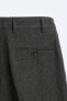 Фото #9 товара Костюмные брюки из 100% льна с узором «гусиная лапка» ZARA