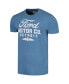 ფოტო #3 პროდუქტის Men's Blue Distressed Ford Brass Tacks T-shirt