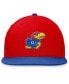 ფოტო #3 პროდუქტის Men's Red/Royal Kansas Jayhawks Rally Two-Tone Fitted Hat