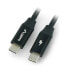 Фото #1 товара USB C - USB C 2.0 cable Lanberg black premium QC 4.0 PD 1m