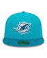 Фото #2 товара Men's Aqua Miami Dolphins Active Ballistic 59FIFTY Fitted Hat