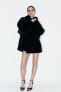 Zw collection faux fur coat