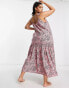 Фото #2 товара Influence Plus maxi beach dress in pink print