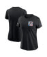 ფოტო #1 პროდუქტის Women's Black Atlanta Falcons 2023 NFL Crucial Catch Sideline Tri-Blend T-shirt