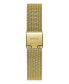 ფოტო #3 პროდუქტის Women's Analog Gold-Tone Stainless Steel Mesh Watch 30mm