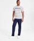 ფოტო #4 პროდუქტის Men's Stripe Logo Graphic T-Shirt