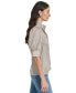 ფოტო #3 პროდუქტის Women's Stand Collar Puff-Sleeve Shirt