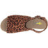 Фото #7 товара Volatile Division Leopard Wedge Womens Brown Casual Sandals PV124-243
