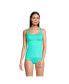 Фото #3 товара Women's D-Cup Square Neck Underwire Tankini Swimsuit Top Adjustable Straps