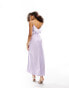 Фото #4 товара ASOS DESIGN satin cami wrap midaxi dress in lilac