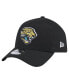 ფოტო #1 პროდუქტის Men's Black Jacksonville Jaguars Throwback Logo Standard A-Frame 9FORTY Adjustable Hat