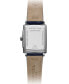 ფოტო #3 პროდუქტის Women's Swiss Toccata Blue Leather Strap Watch 22.6x28.1mm