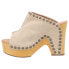 Фото #3 товара Dingo Peace N' Love Studded Peep Toe Mule Clogs Womens Size 11 M DI153-275