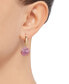 ფოტო #2 პროდუქტის Cultured Pink Ming Pearl (12-14mm) Drop Earrings in 14k Gold