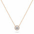 Фото #1 товара Sparkling Gold Plated Cubic Zirconia Necklace NCL136R