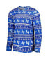 ფოტო #4 პროდუქტის Men's Royal Air Force Falcons Swivel Long Sleeve T-shirt and Pants Sleep Set