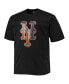 Фото #3 товара Men's Francisco Lindor Black New York Mets Big and Tall Logo T-shirt