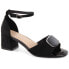 Фото #1 товара Sergio Leone W SK444A black suede high-heeled sandals