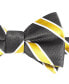 Men's Black & Gold Stripe Bow Tie