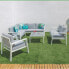 Фото #3 товара Двухместный диван Thais Белый Алюминий 132,20 x 74,80 x 73,30 cm