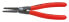 KNIPEX 48 11 J0 - Circlip Pliers - Chromium-vanadium steel - Plastic - Red - 140 mm - 105 g