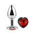 Heart Shaped Butt Plug Red Scarlet Size L