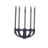 Фото #2 товара SIGALSUB Nylon Heavy Trident with 5 Round Drills Black trident