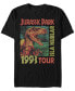 Jurassic Park Men's Isla Nublar 1993 Tour Poster Short Sleeve T-Shirt