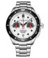 Men's Monaco Silver-tone Stainless Steel, Silver-Tone Dial, 47mm Round Watch