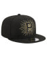 Фото #2 товара Men's Black Pittsburgh Pirates Metallic Logo 9FIFTY Snapback Hat