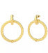 Let´s Get Loud Gold Plated Hoop Earrings with Pendants UBE70011